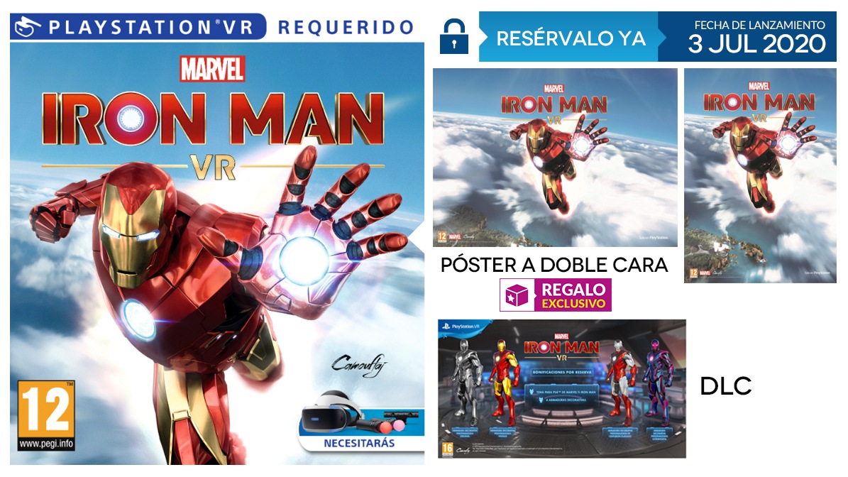 Marvel's Iron-Man VR: Un póster y DLC por su reserva en GAME