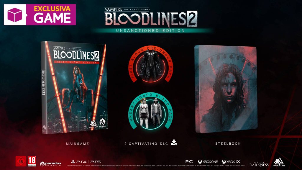 lucha Aterrador Reino La Unsanctioned Edition de Vampire: The Masquerade - Bloodlines 2 será  exclusiva de GAME