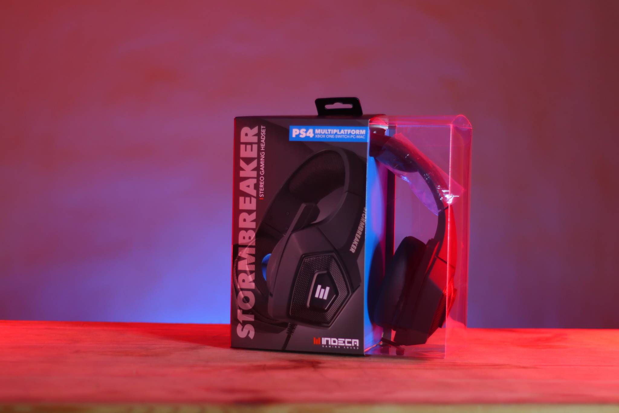 Auriculares Gaming  INDECA STEREO GAMING HEADSET STORMBREAKER PS4