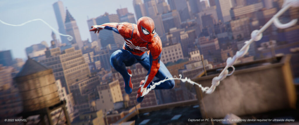 Spider-Man Remastered PC - Columpiandose por la ciudad.