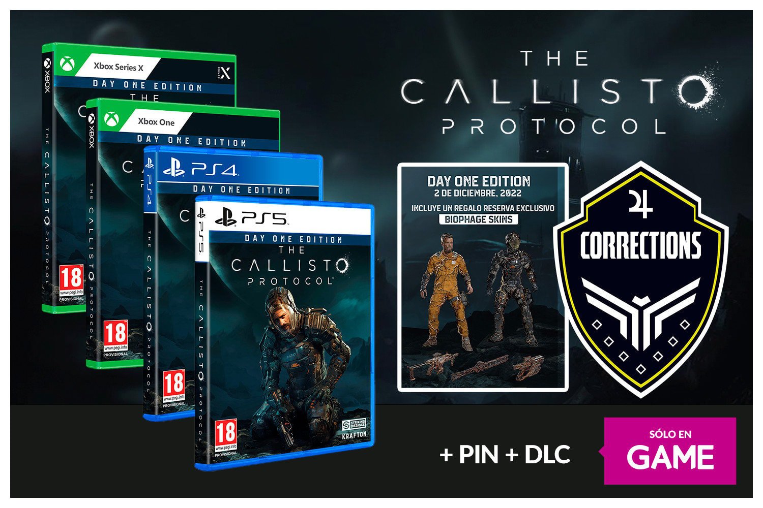 The Callisto Protocol: Un pin y un DLC por su reserva en GAME