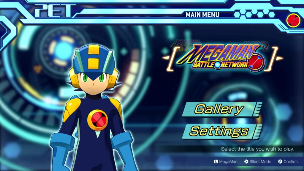 Mega Man Battle Network - Menú principal