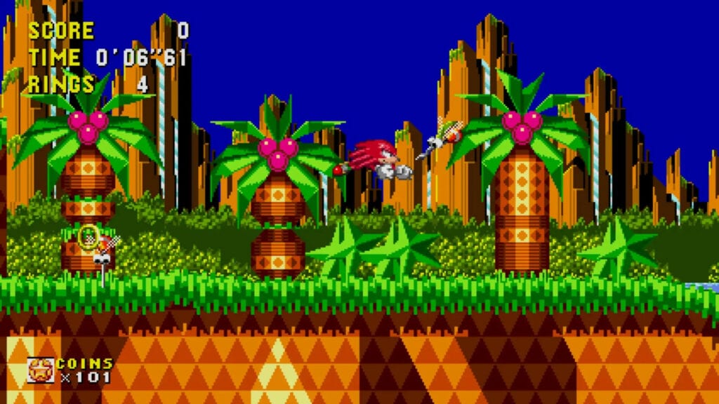 Sonic Origin Plus - Knucles en Sonic CD