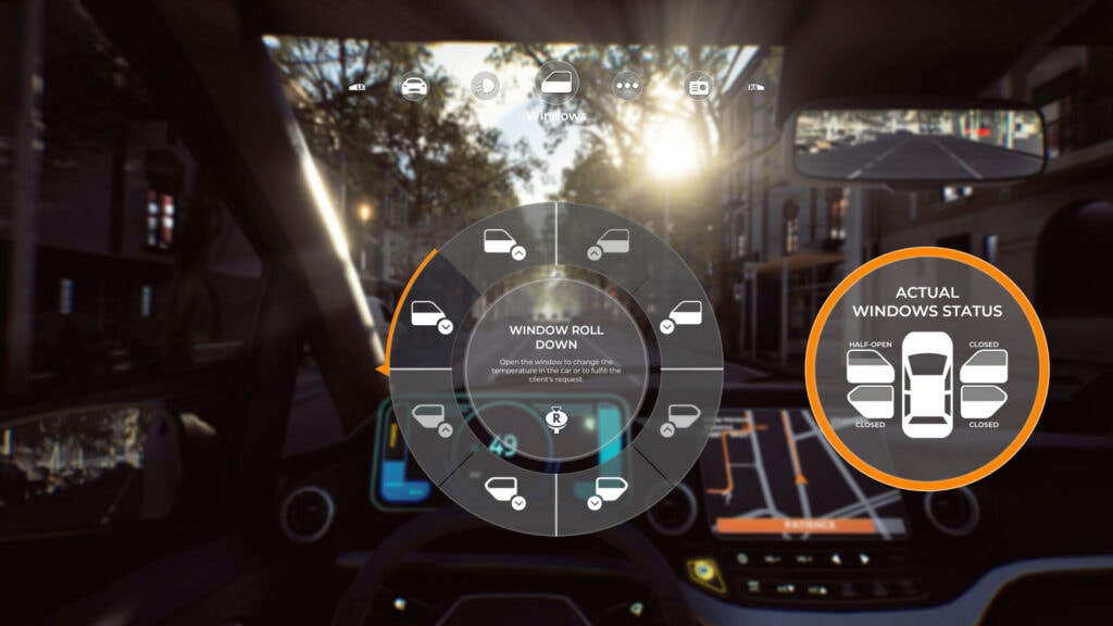 Taxi Life: A City Driving Simulator - El menú circular te dará acceso a muchísimas funcionalidades